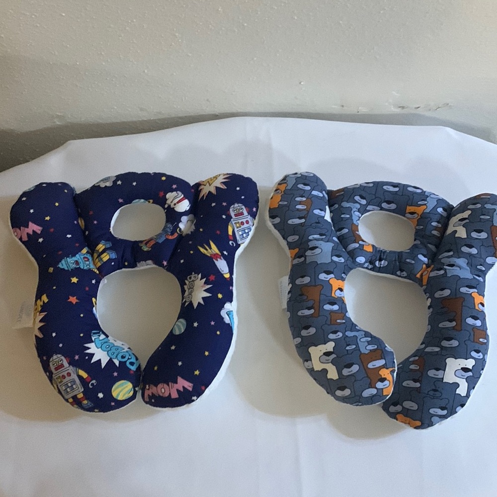 2 pieces Baby Travel Pillow - Stroller Or Car Seat Baby Body Travel Pill…